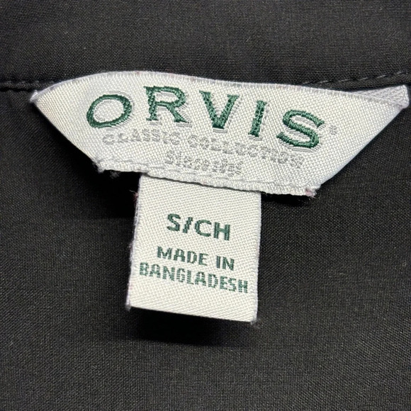 Orvis Pack & Go Travel Dress Black Roll Tab Sleeve Mini Tie Waist Wrinkle Resist - Picture 8 of 12